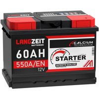 LANGZEIT Autobatterie 12V 60Ah