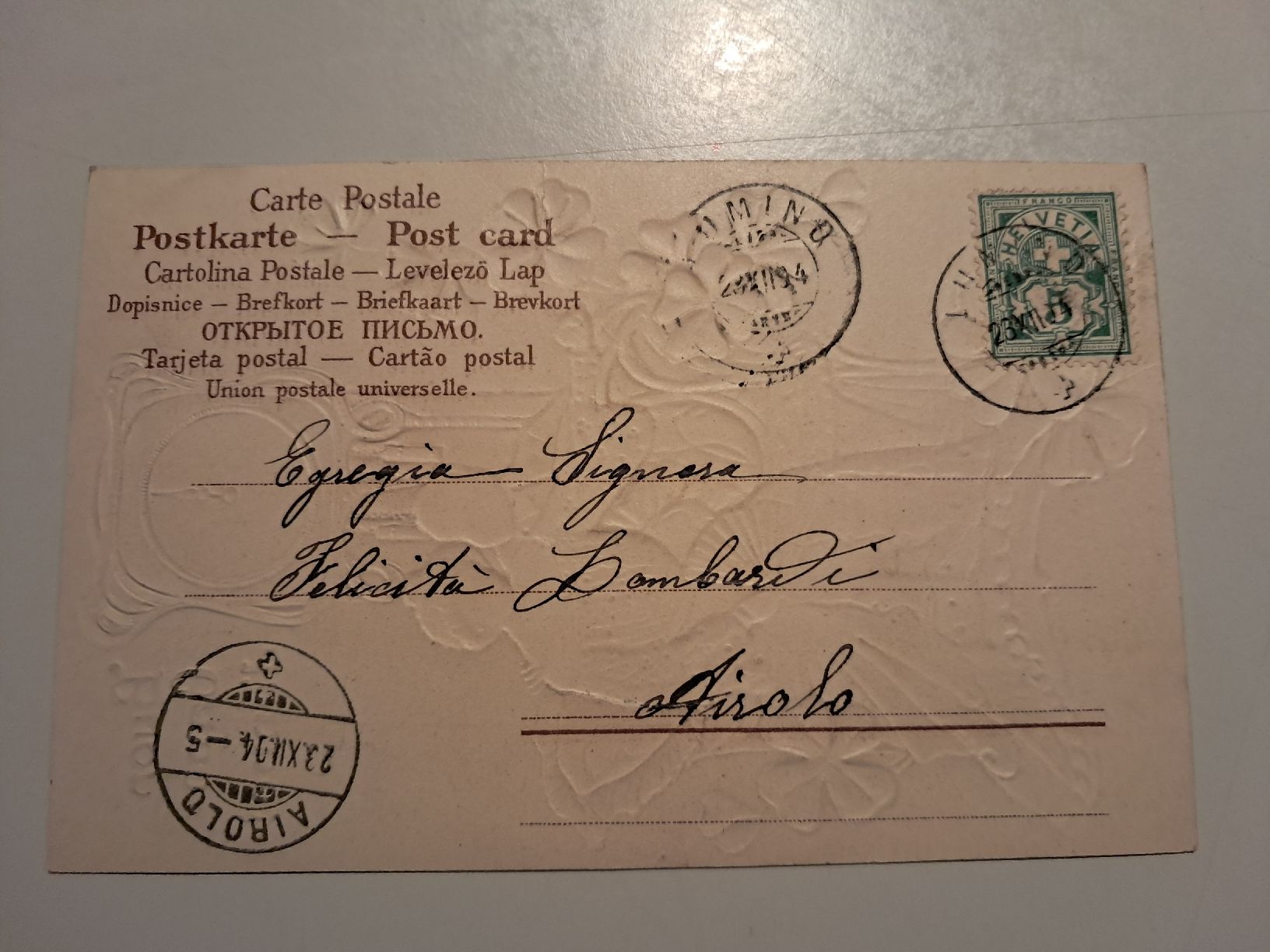 Cartoline postali: buon capo d'anno – Usato da Gorduno venduto da ema_7yhp 1