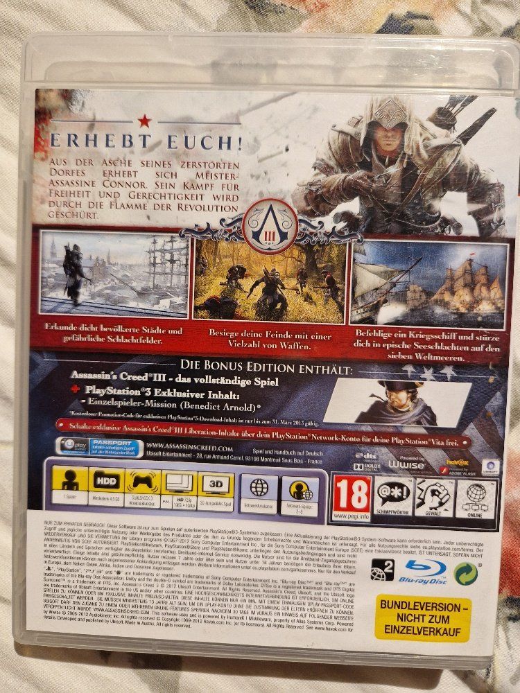 Sony Giochi: Assassins Creed 3: Exclusive Edition! – Usato da Brittnau venduto da Zibu 1