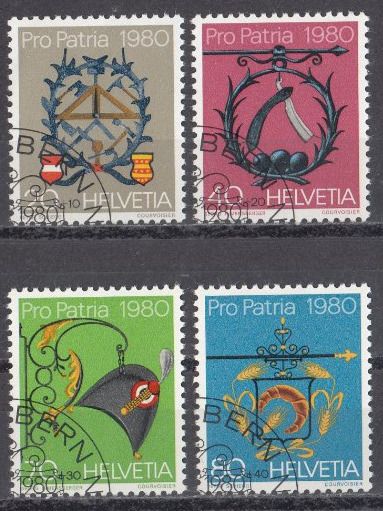 Tutti i francobolli: SBK B186 - B189 mit ET – Usato da Bürglen TG venduto da StampGraf
