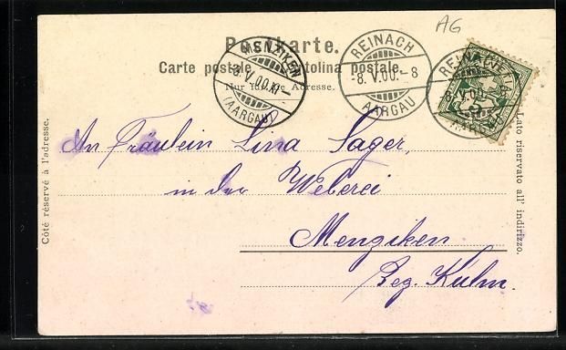 Cartoline postali: Reinach /Aargau, Lindenplatz, Kirche und – Usato da Berlin venduto da bartko-reher 1