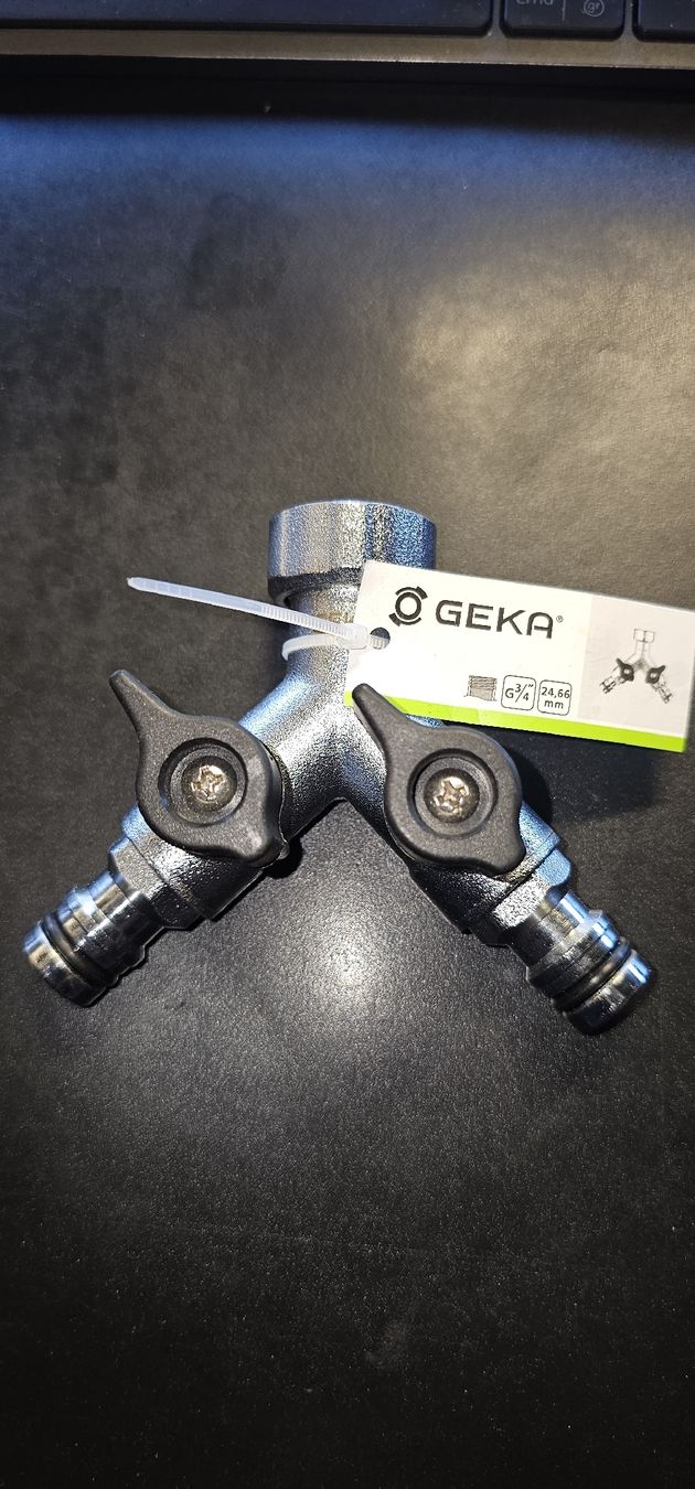 Rubinetteria: GEKA Zweiwegeventil Messing verchromt   G 3/4" – Nuovo e nell'imballaggio originale da Chur venduto da Sihar
