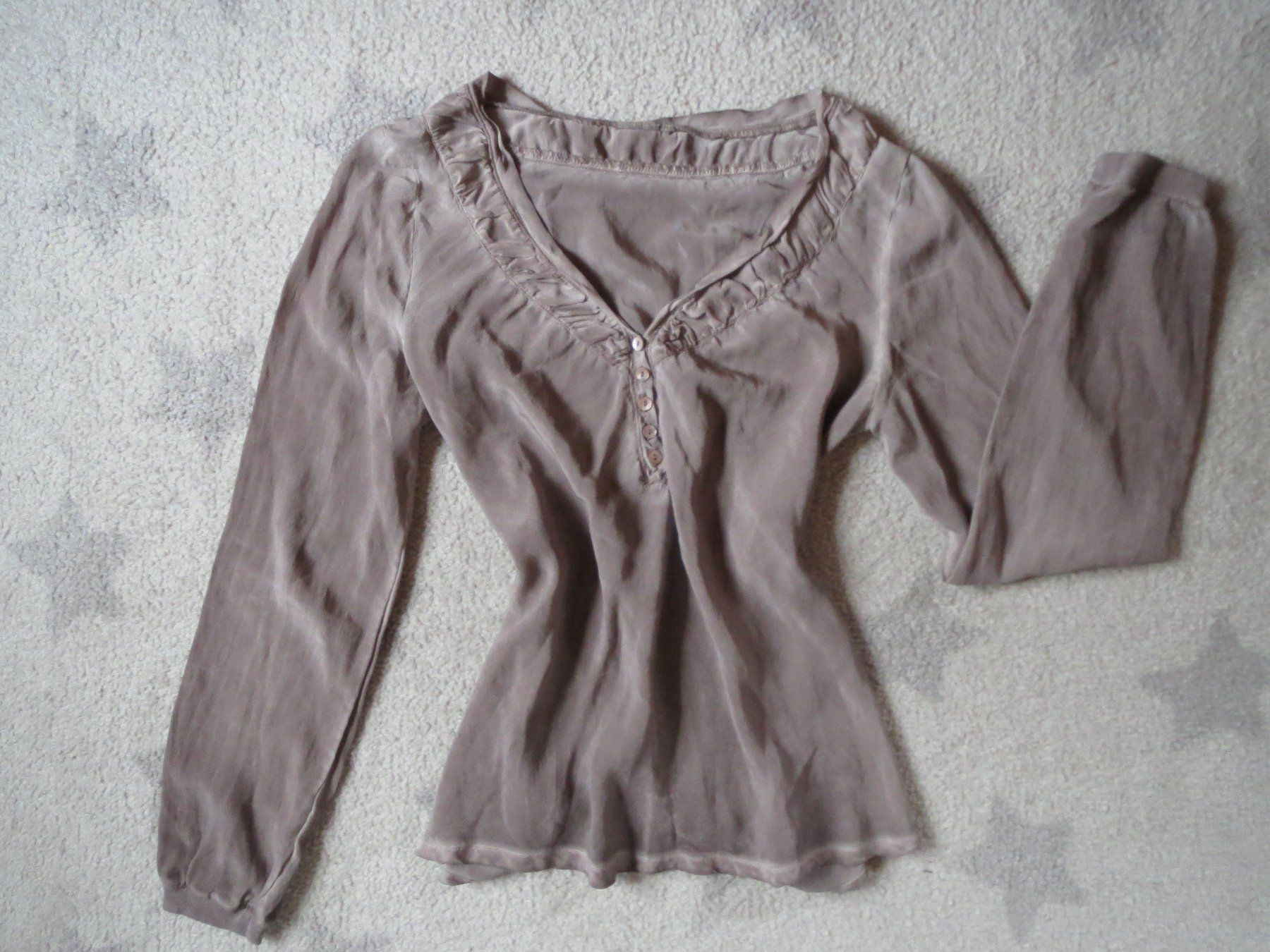 Nile Camicette: sehr stylische NILE Damen Bluse mit Seide – Usato da Kiental venduto da Anna8702 4