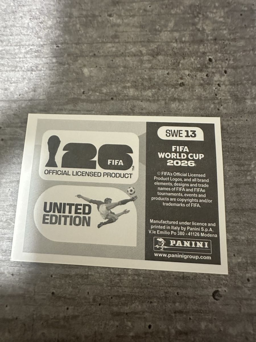 Panini Sammelbilder & Trading cards: SWE 13 , FIFA WORLD CUP 2026 PANINI  – Neu (gemäss Beschreibung) aus Frauenfeld von 1PegPeg1 1