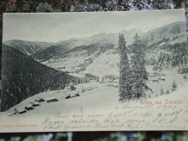 Cartoline postali: Gruss aus Clavadel. Postkarte – Usato da Thun venduto da Gaad1961