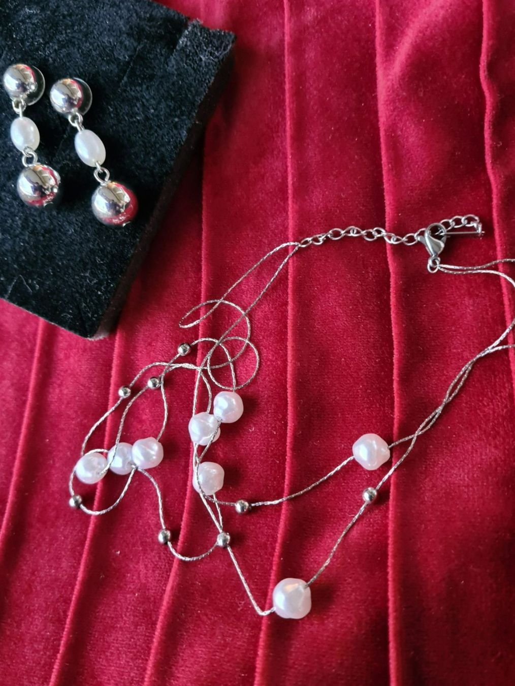 Altri gioielli: LOT SET COLLIER & OHRRINGE MIT PERLEN, AISI INOX – Nuovo (secondo la descrizione) da Münchenbuchsee venduto da babilibern 1