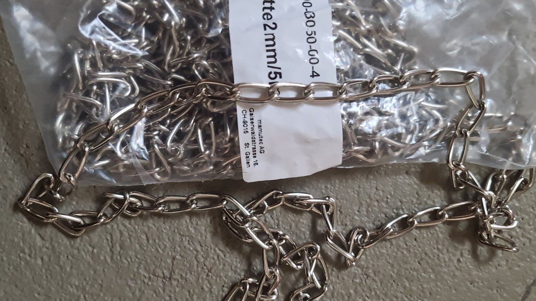 Tutti gli attrezzi: 2 Stück 2mm 5m Kette Eisenkette – Nuovo e nell'imballaggio originale da Uerkheim venduto da Kaufoption 3