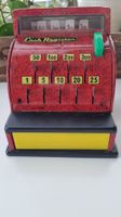 Vintage Spielzeug Registrierkasse, rot, Metall, Rarität!