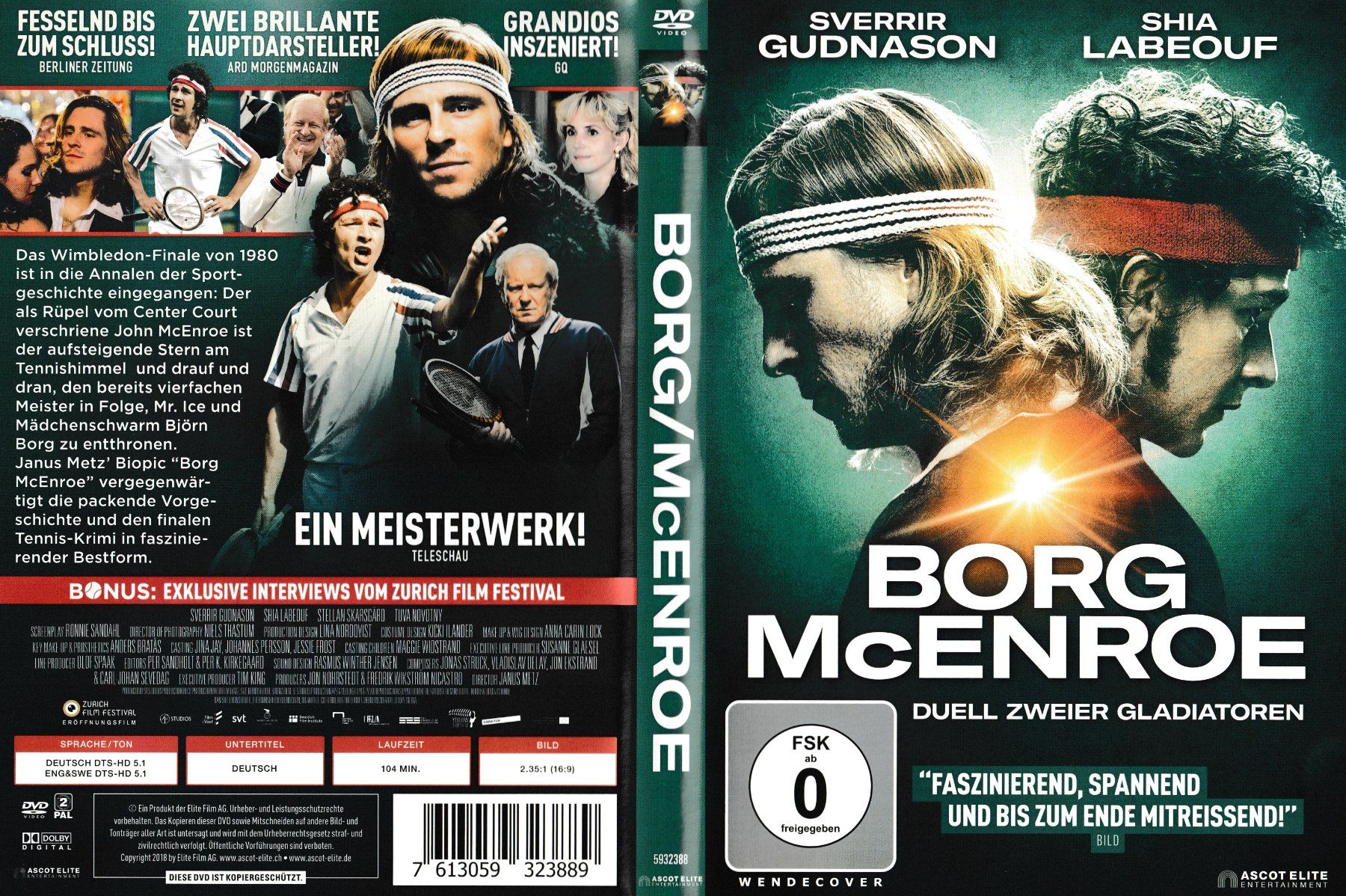 Tutti i DVDs: DVD - Borg McEnroe – Usato da Langnau am Albis venduto da MediaRescuerKeLoX