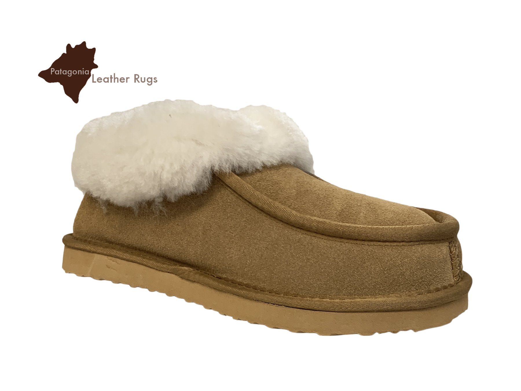 Herrenschuhe: Mit Lammfell gefütterte Leder Hausschuhe – Neu und originalverpackt aus Arbedo von patagonialeatherrugs 2