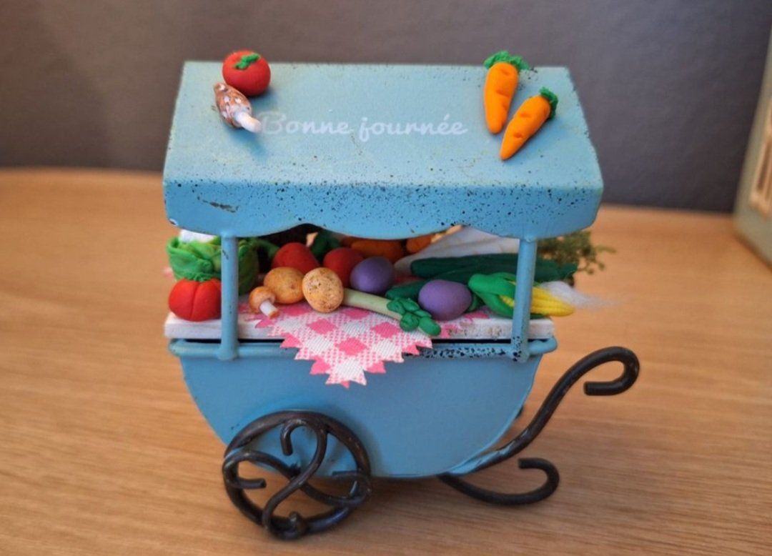Case e mobili per bambole: Puppenhaus Gemüse Markt Stand – Nuovo (secondo la descrizione) da Zürich venduto da HandmadeTinyFood 5