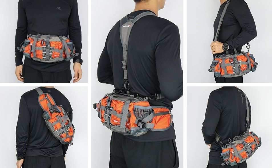 Borse: Multifunktionale Gürteltasche mit 2 Flaschenhalter – Nuovo e nell'imballaggio originale da Châtelaine venduto da topshop.switzerland 9