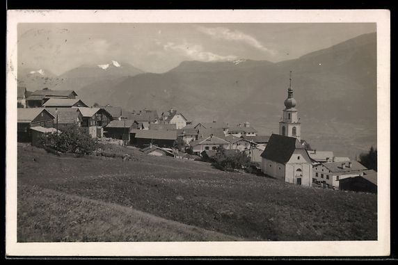 Cartoline postali: AK Sarn, Heinzenberg, Ort mit Kirche – Usato da Berlin venduto da bartko-reher