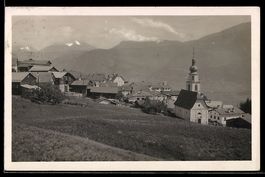 AK Sarn, Heinzenberg, Ort mit Kirche
