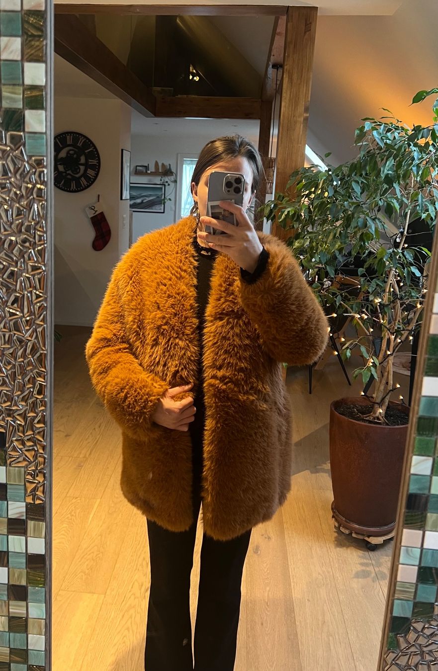 Mango Giacche: Kunstfelljacke in Braun – Usato da Murten venduto da Rebelle_en_Style 4