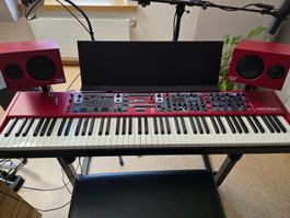 Nord Stage 3 88 + Piano Monitor V2 Paar + K&M Omega + Bank