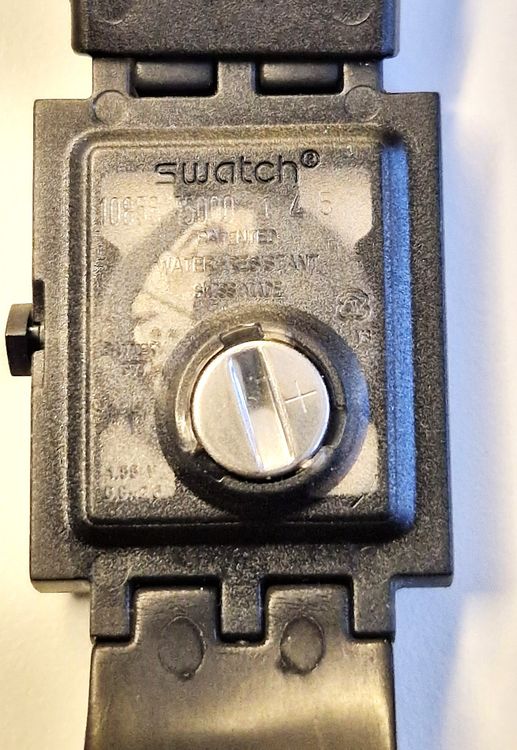 SWATCH swiss Herrenarmbanduhr 2000er schwarz 3