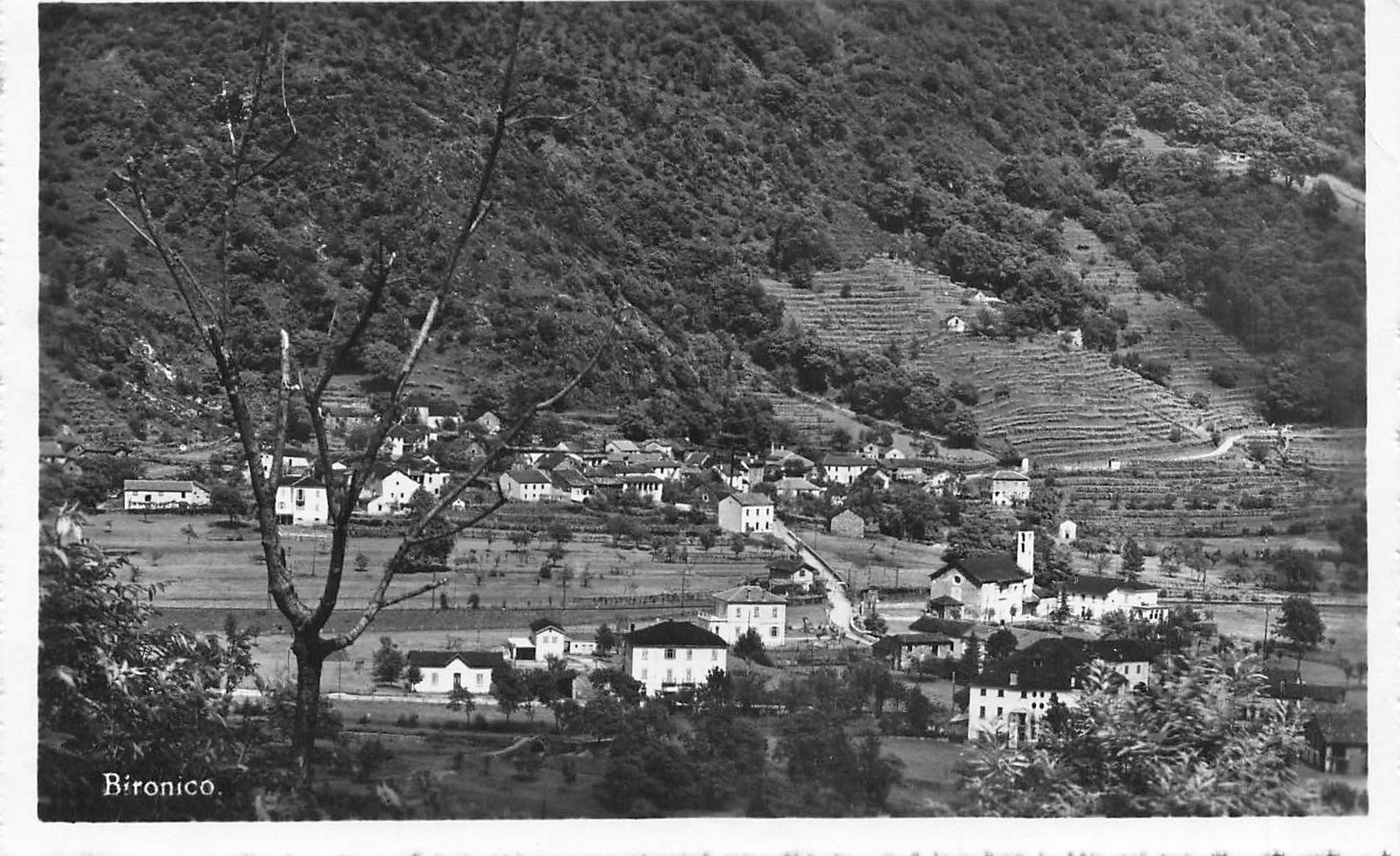 Ansichtskarten: Bironico TI Panorama del paese – Gebraucht aus Biasca von Blenio71