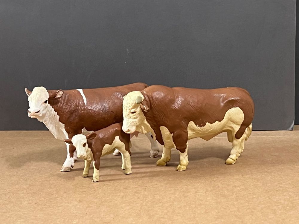 Schleich Fleckvieh Bulle Kuh Kalb Muni Schleichtiere | Kaufen auf Ricardo