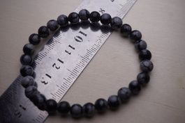Schneeflocken Obsidian    Armband      ab 1.-  Auktion