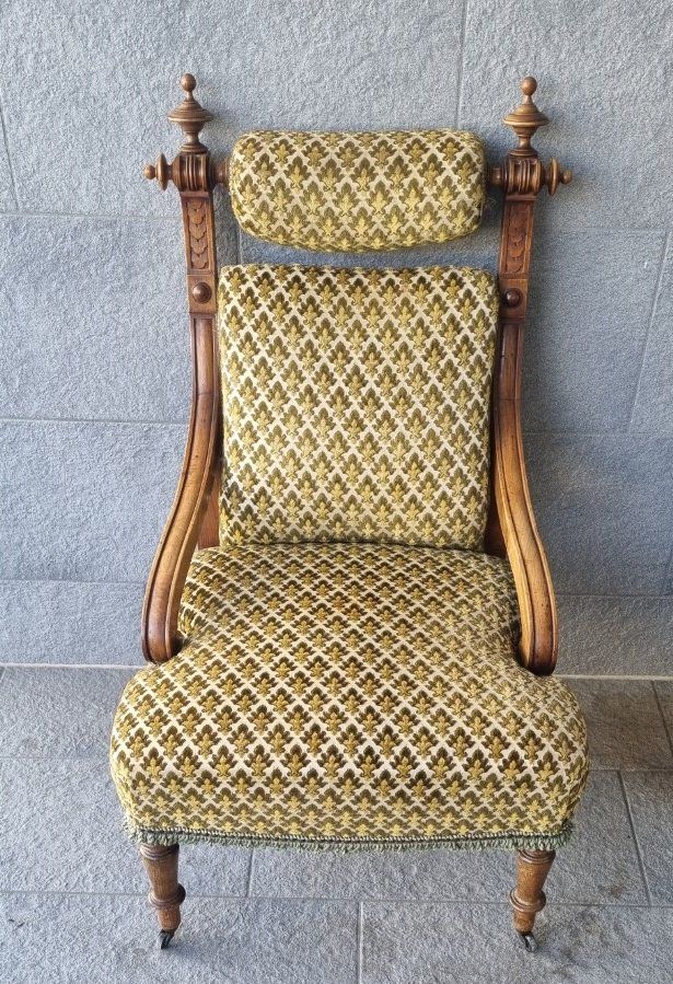 Poltrone: Sessel im Empire Stil ca um 1870 – Usato da Flums venduto da Flumsantik