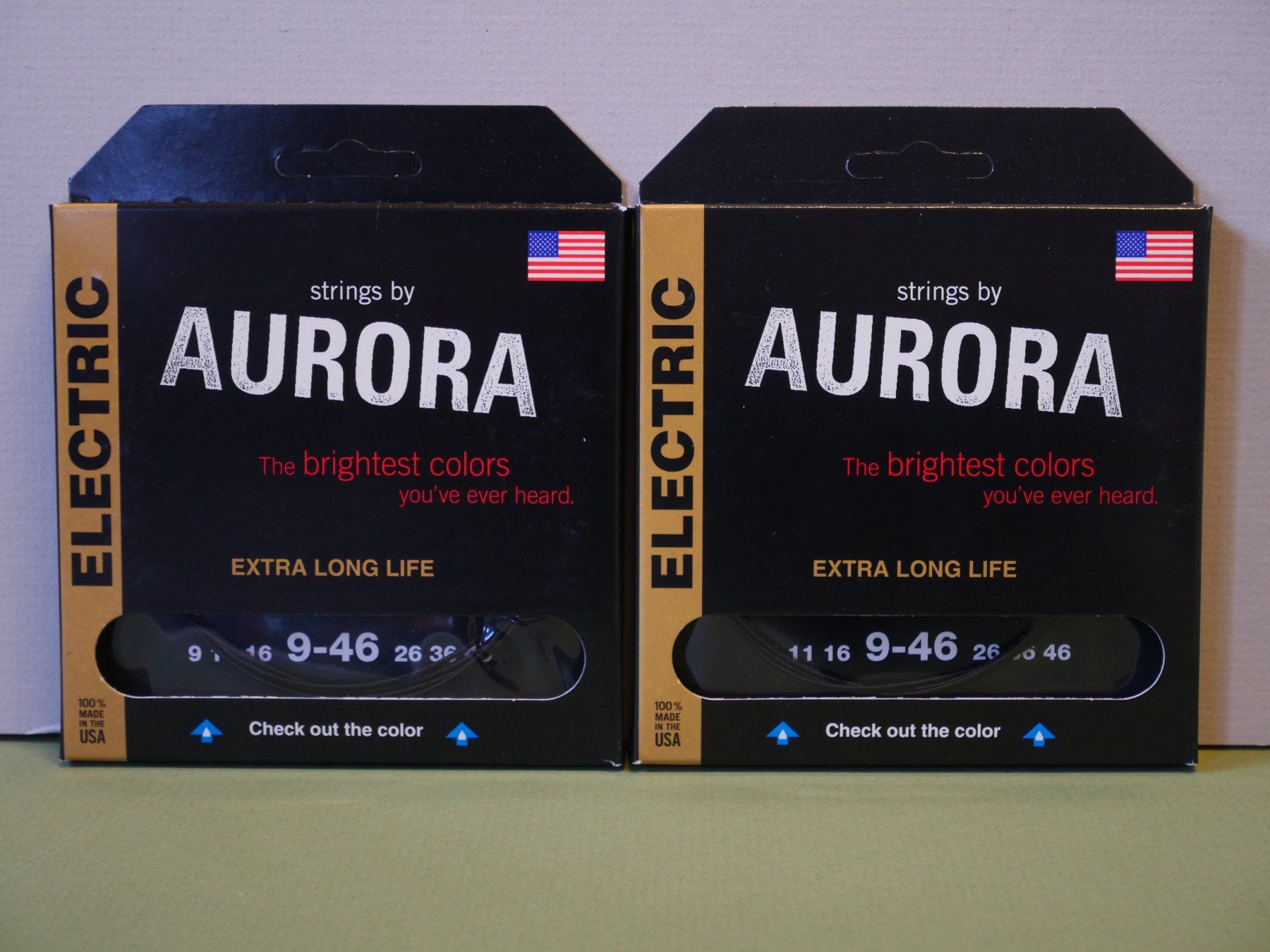 Strumenti musicali: Aurora Strings - 9 46 - Doppelpack - Schwarz – Nuovo e nell'imballaggio originale da Grimisuat venduto da Valmonmusic