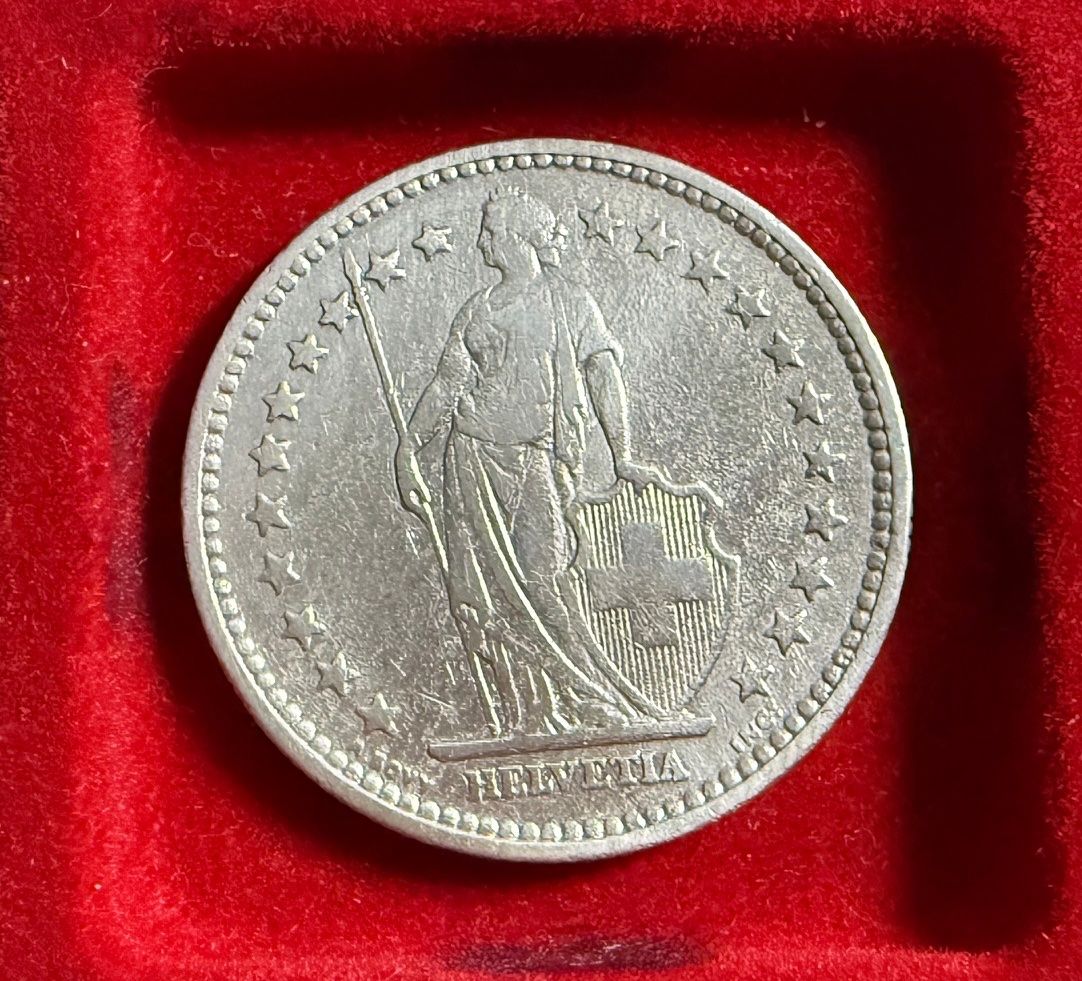 Alle Münzen: 2.00  Franken Stück 1905 - silber – Gebraucht aus Samedan von Gischpel25 1