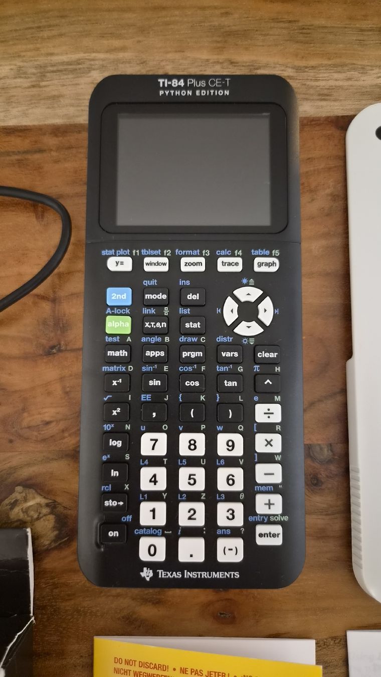 Texas Instruments Calcolatrici tascabili: Texas Instruments TI-84 Plus CE-T Python Edition (Akku neu) – Usato da Kriessern venduto da spi_kv7m 4