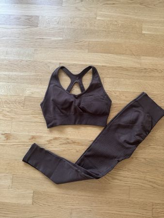 Sport Set, gerippt, braun, Grösse L - Neu