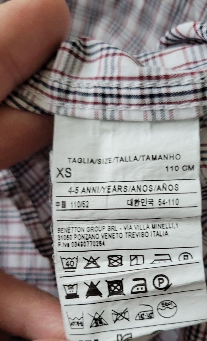 Benetton Camicie, T-shirt & Polo: 2 Benetton Hemden Gr 110 – Usato da Affoltern am Albis venduto da nyi_ph9f 8