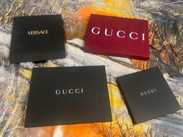 Designer Schachteln (Gucci, Versace)
