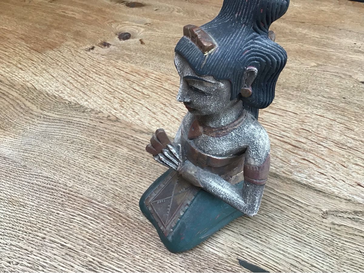 Statuette: Zwei Holzfiguren, Asien – Usato da Rodersdorf venduto da trueegg 3