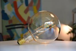 Calex Giant Megaglobe 425642 LED XXL Glühbirne E40 Gold dim