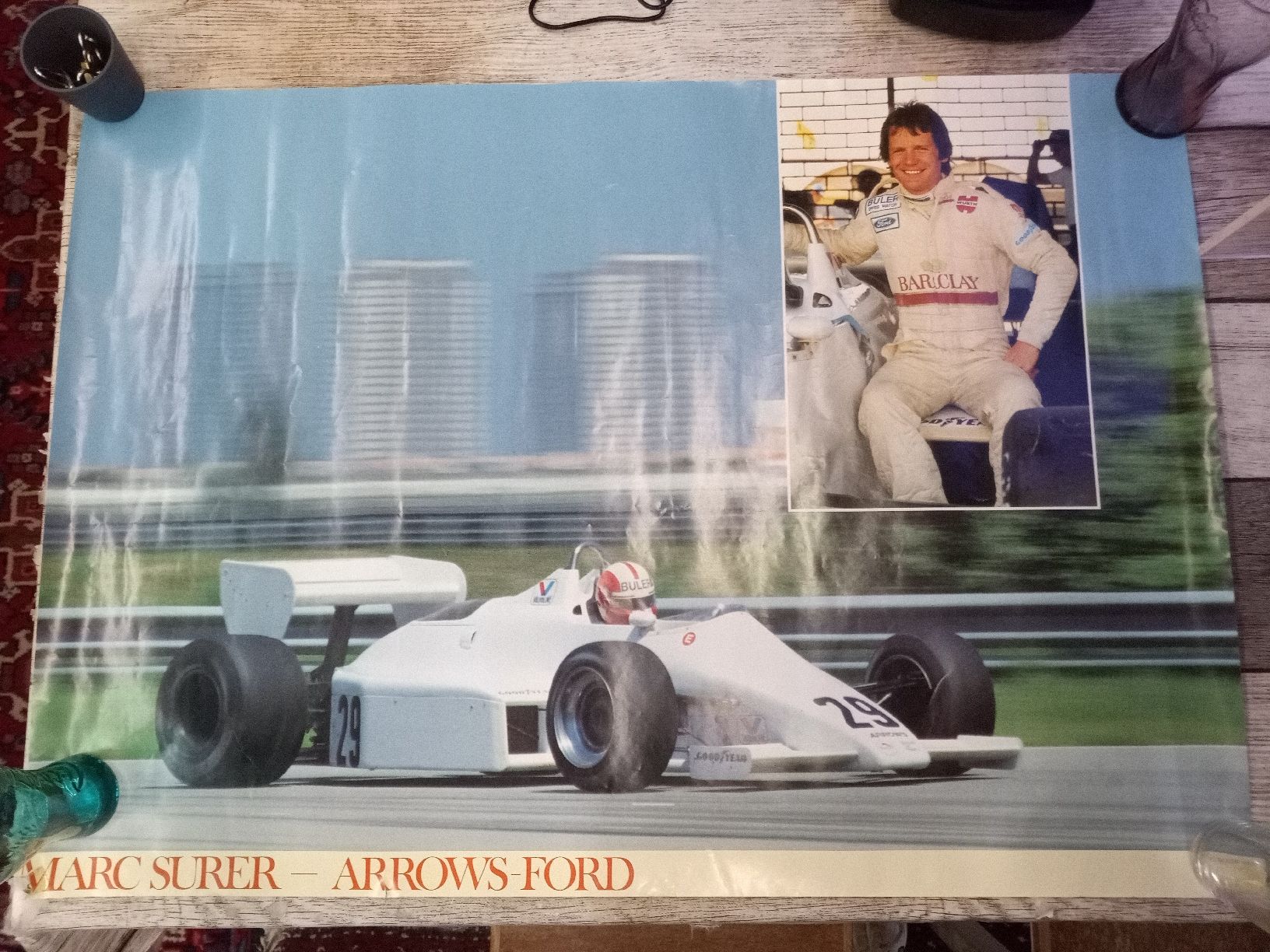 Posters & Illustrations: Marc Surer Poster Arrows Ford – Défectueux à Reiden par Zofi-Brocki