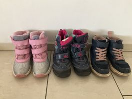 Kinderstiefel Set 3 Paar verschiedene Modelle Gr.30