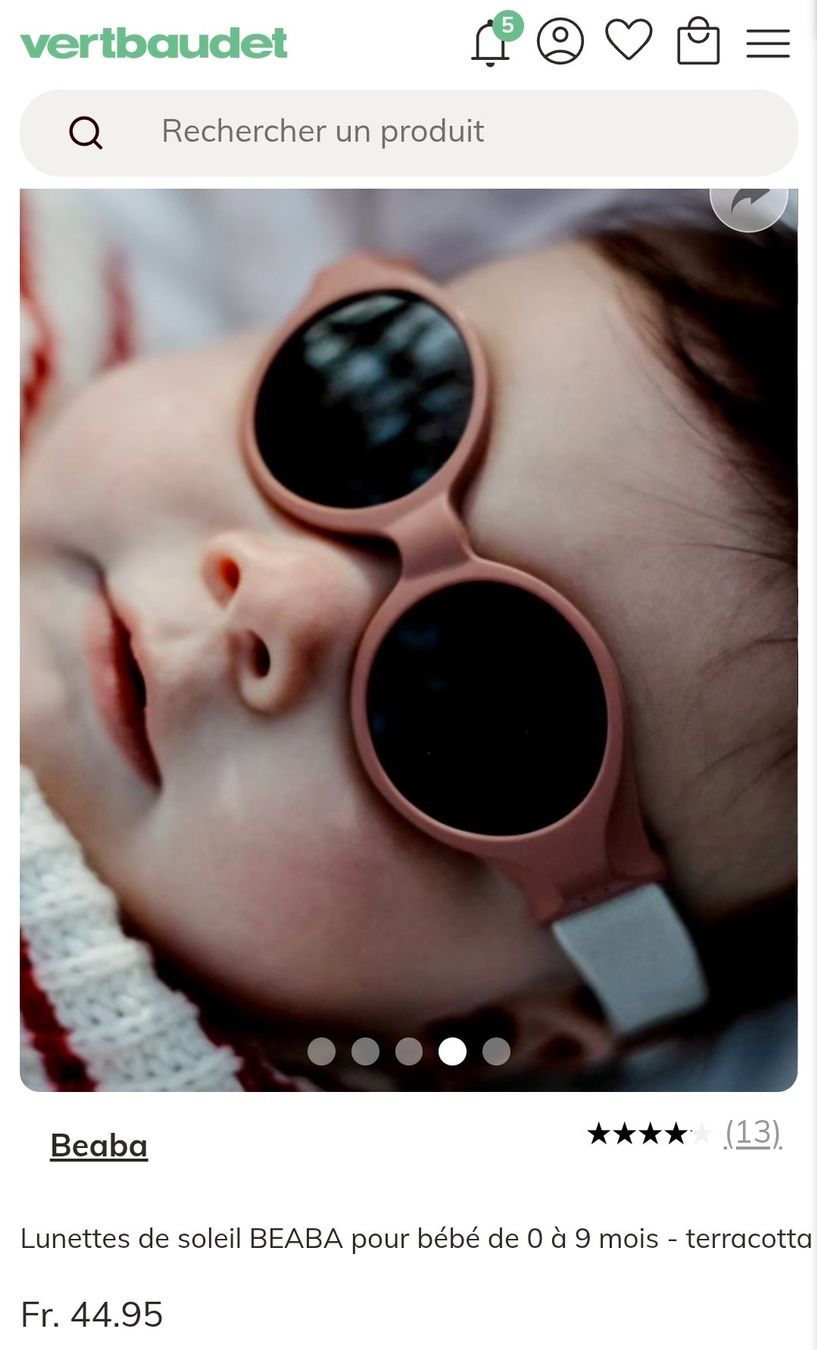 Béaba Occhiali & Lenti: Lunettes de soleil - bébé – Nuovo (secondo la descrizione) da St-Légier-Chiésaz venduto da dma_699g 2