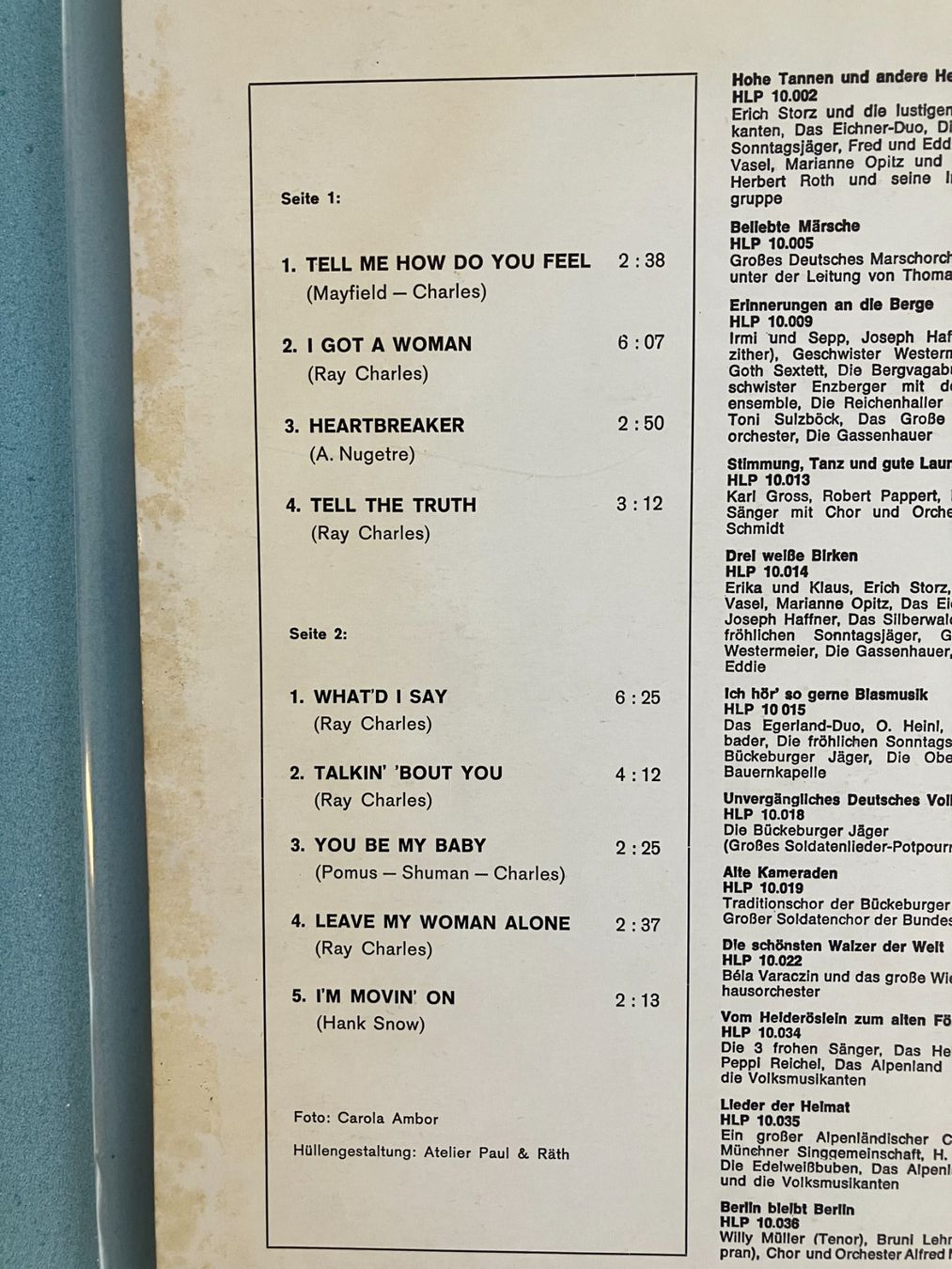Schallplatten: Ray Charles – Gebraucht aus Aarwangen von Jukebox3 3
