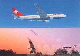 SWISSAIR A-320 / 111  ✈   Postkarte