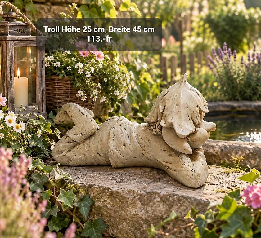 Statuette: Troll Beton – Nuovo e nell'imballaggio originale da Kriens venduto da LotusOase