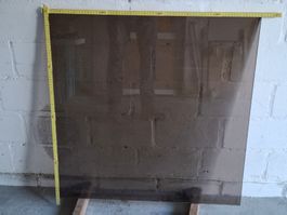 RauchglasPlatte 75 x75 x1cm als Schutzglas Salontisch ect.