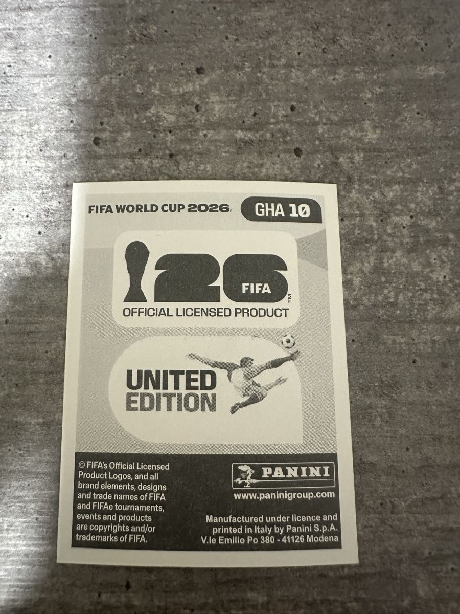 Panini Carte collezionabili: GHA 10 , FIFA WORLD CUP 2026 PANINI  – Nuovo (secondo la descrizione) da Frauenfeld venduto da 1PegPeg1 1