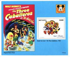 Block Walt Disney. Drei Caballeros. Guyana.