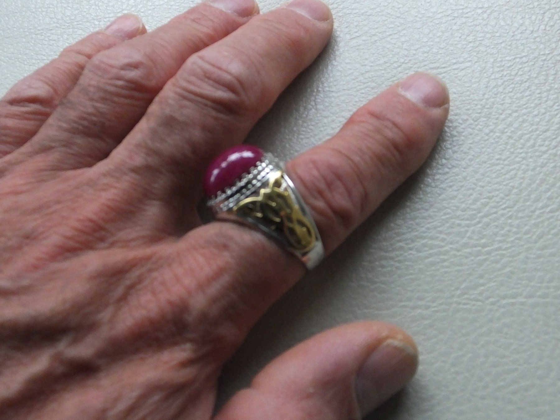 Anelli: Herrenring mit Echtem RUBIN Stein – Usato da Unterentfelden venduto da l654321a