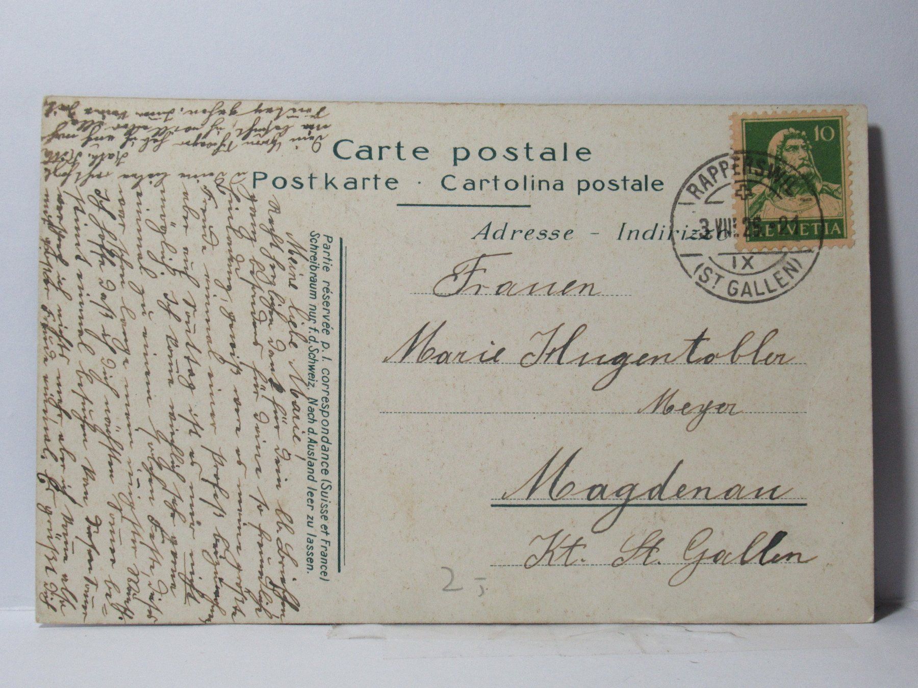 Cartes postales: Zürich , Polytechnikum 1925 – D'occasion à Grenchen par Bluemchen1900 1