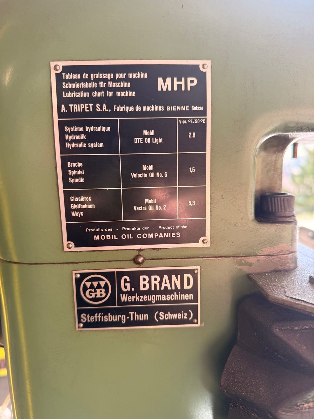 Tripet Tutte le macchine: Tripet MHP350 rectifieuse planeuse haute précision – Usato da Bollion venduto da Barclay4 3