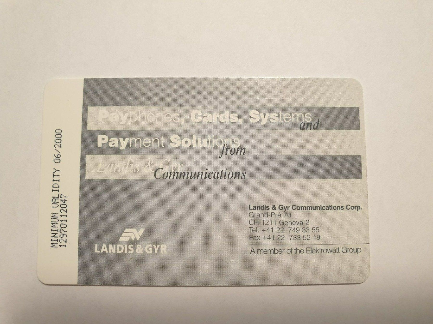 Cartes de téléphone: Landis&Gyr – D'occasion à Rain par chesz 1