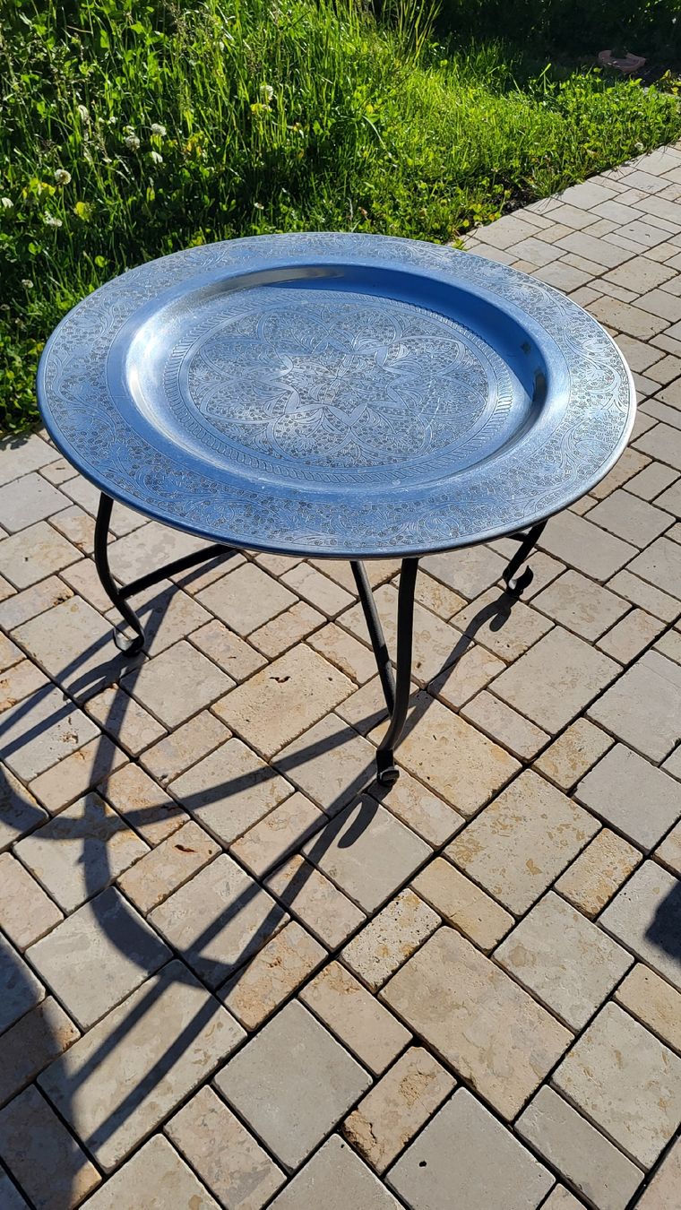 Tavoli: Gartentisch Metalltisch Silbertisch Beistelltisch – Usato da Lüterkofen venduto da elpasquale 2