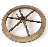Rad eines antiken Spinnrads
