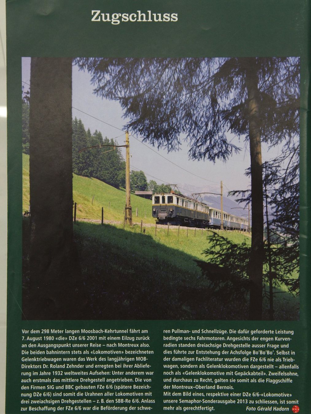 Riviste & Magazine: Semaphor Sonderausgabe MOB 2013 – Nuovo e nell'imballaggio originale da Dittingen venduto da C-Zero1-E 9