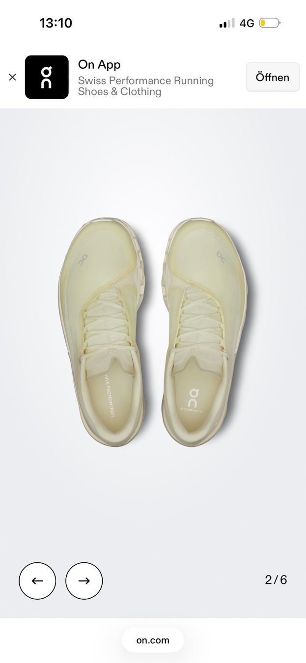 On Scarpe da uomo: ON x PAF Cloudmonster 2 (cream) – Nuovo e nell'imballaggio originale da Winznau venduto da Lauralavera1 7